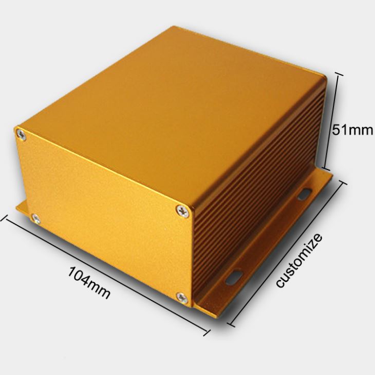 Enclosure Housing Extrusion Aluminium kanggo Amplifier