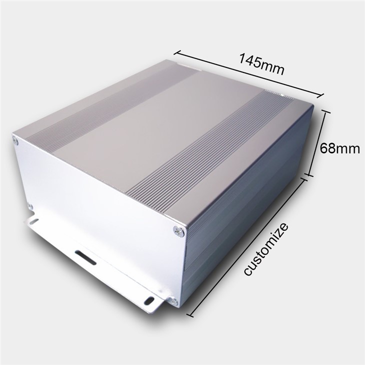 Enclosure Profil Ekstrusi Aluminium Kanggo PCB